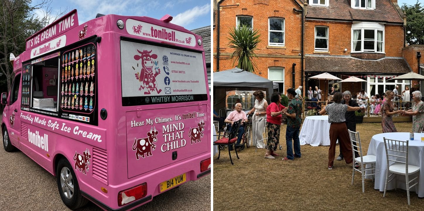 An ice cream van and garden dancing at Nettlestead’s 40th anniversary celebration